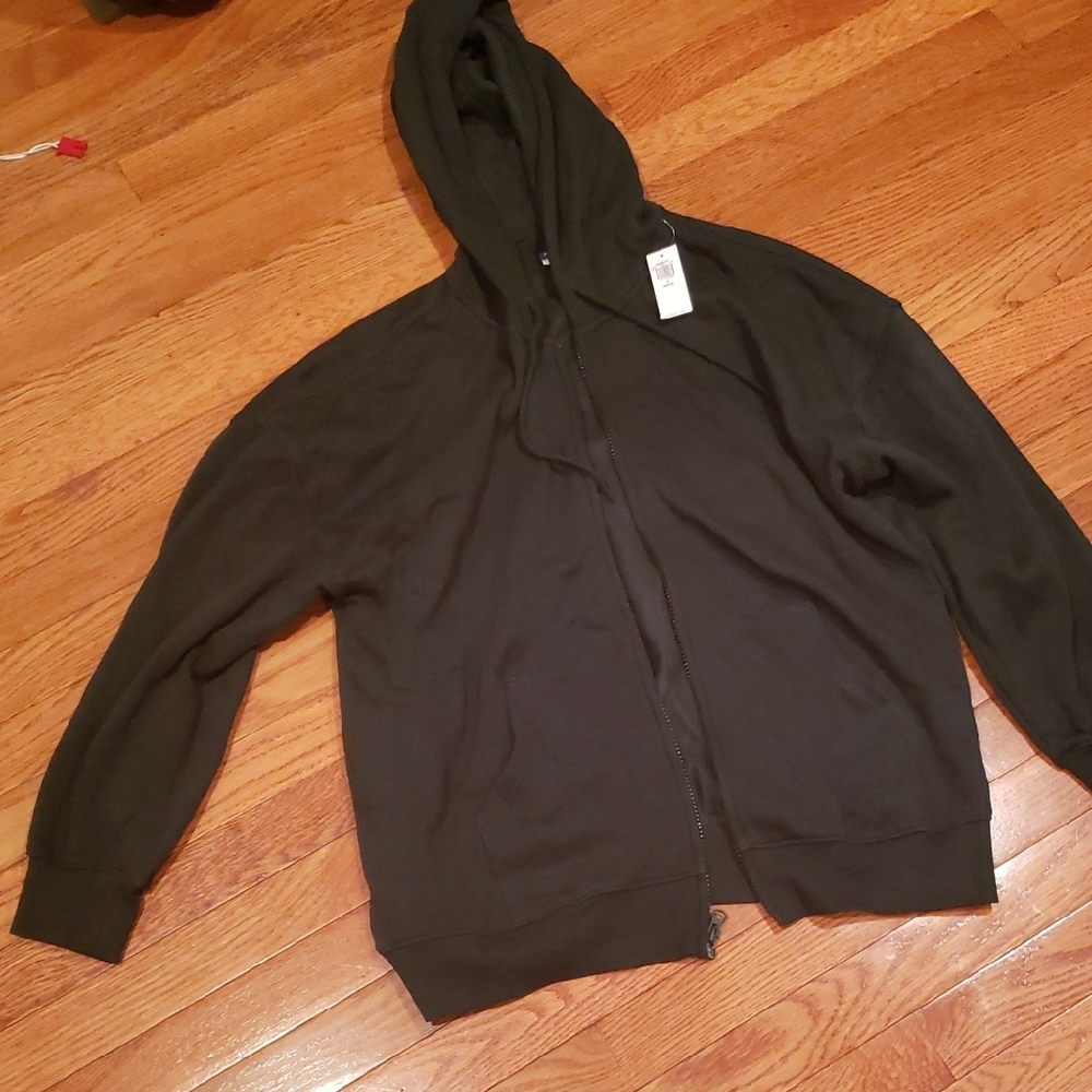 Old Navy Men's Black Zip-Up Sweater